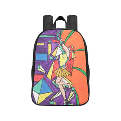 Duel Abstraction Vs Reality - Abstraction Attacking Realism - Canvas Backpack ( Model 1682) (Medium)