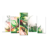 Green Goo Canvas Wall Art Prints (No Frame) 5-Pieces/Set E
