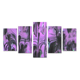 Purple Haze Canvas Wall Art Prints (No Frame) 5-Pieces/Set C