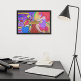 Duel Abstraction Vs Reality Framed poster