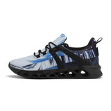 Metal Blue Wave SF_S56 New Elastic Sport Sneakers