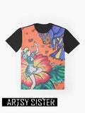 #Graphic T-Shirt - #Alice and the #tardigrade queen Painting