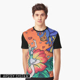 #Graphic T-Shirt - #Alice and the #tardigrade queen Painting