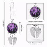 Purple Haze SD_S2 Car Pendant - Silver