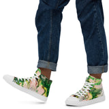 Green Goo Men’s high top canvas shoes