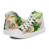 Green Goo Men’s high top canvas shoes