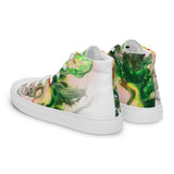 Green Goo Men’s high top canvas shoes