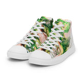 Green Goo Men’s high top canvas shoes