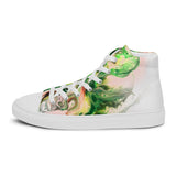 Green Goo Men’s high top canvas shoes