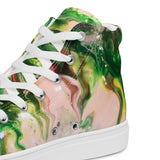 Green Goo Men’s high top canvas shoes