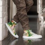 Green Goo Men’s high top canvas shoes