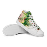 Green Goo Men’s high top canvas shoes