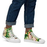 Green Goo Men’s high top canvas shoes