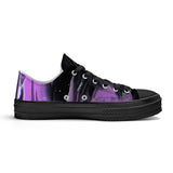 Purple Haze SF_S62 Unisex Classic Low Top Canvas Shoes - Black