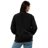 ARTSY SISTER logo Premium recycled bomber jacket