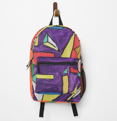 Abstraction #attacking realism - Artwork Backpack - Artsy Sister