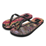 walking on lava Flip-Flops