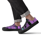 Purple Haze SF_S62 Unisex Classic Low Top Canvas Shoes - Black