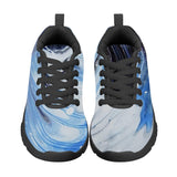 Metal Blue Wave D56 Kids Sneakers - Black
