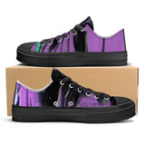 Purple Haze SF_S62 Unisex Classic Low Top Canvas Shoes - Black