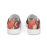 Walking on lava pouring - Women’s slip-on canvas shoes
