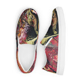 Walking on lava pouring - Women’s slip-on canvas shoes