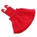 Homyl 1/6 Scale Pocket Suspender Dress Skirt for Blythe Azone Licca Pullip Dolls - Red