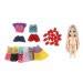 Toygogo 16cm Fashion Princess Girl Doll with 8 Set Outfits Collection - Exquisite Workmanship, Elegant Designed - Girls Gift Set