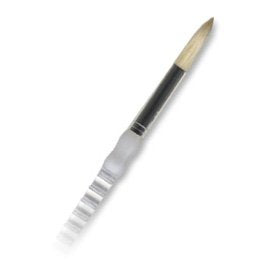 Royal Soft Grip Long Handle White Brist Round Brush - Artist Paint Brush - Sg400R-1 - Single