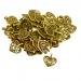 Dovewill 50 Pieces Hollow Out Love Heart Pendant Charms for Necklace Keyring Bag Jewelry Making