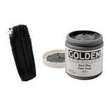 Golden Heavy Body Iridescent Acrylics - Black Mica Flake Small - 8oz Jar