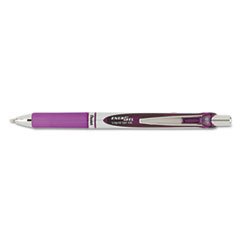 Pentel Gel Pen, Retractable, Metal Tip.7mm, Refill, Violet Barrel/Ink (BL77-V)