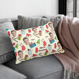 Double Side Printing Rectangular Pillow Cover