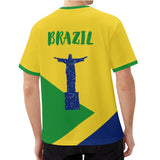 Mens All Over Print Short Sleeve T-Shirt-Brazil