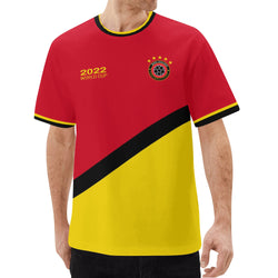 Mens All Over Print Short Sleeve T-Shirt-Belgium