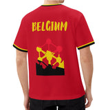 Mens All Over Print Short Sleeve T-Shirt-Belgium