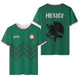 Mens All Over Print Short Sleeve T-Shirt-Mexico