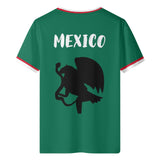 Mens All Over Print Short Sleeve T-Shirt-Mexico