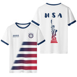 Mens All Over Print Short Sleeve T-Shirt-America