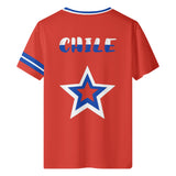 Mens All Over Print Short Sleeve T-Shirt-Chile