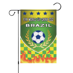 Satin Garden Flags 12X18 In-Brazil