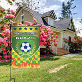Satin Garden Flags 12X18 In-Brazil