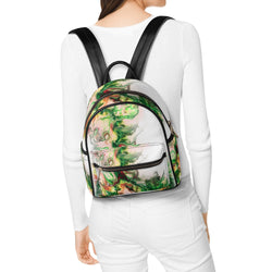 Green Goo Womens Casual PU Backpack