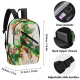 Green Goo New Half Printing Laptop Backpack