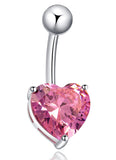 Belly Button Rings Piercing Heart-shaped Women's Navel Jewelry