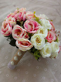 Wedding Flower Bouquet Pink Bridal Hand Flowers
