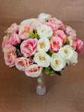 Wedding Flower Bouquet Pink Bridal Hand Flowers