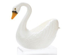 Cado 51680 Classic Outdoor/Indoor Animal Plastic Swan Planter, White, 16" Tall