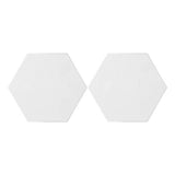 2Pcs Hexagon Canvas Stretched Artist Canvas Quality Acid-Free Stretched Boards for Oil Painting