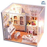 Kisoy Romantic and Cute Dollhouse Miniature DIY House Kit Creative Room Perfect DIY Gift for Friends,Lovers and Families(Blossom of Summer Day)